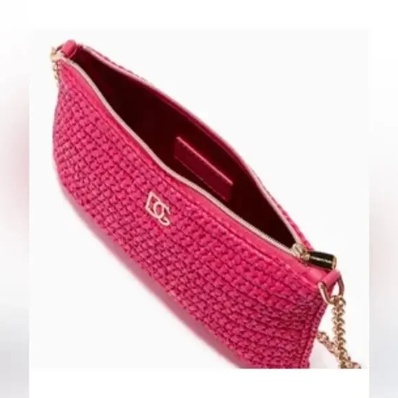 Dolce & Gabana Woven Pink Shoulder Women Bag - Picture 3 of 13